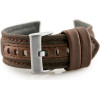 Pacific Leather Watch Strap - Premium - black/Black - 26mm - (W34)