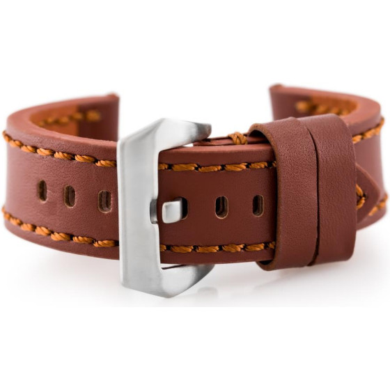 Pacific Leather Watch Strap - Premium - Brown - 20mm - (W27)