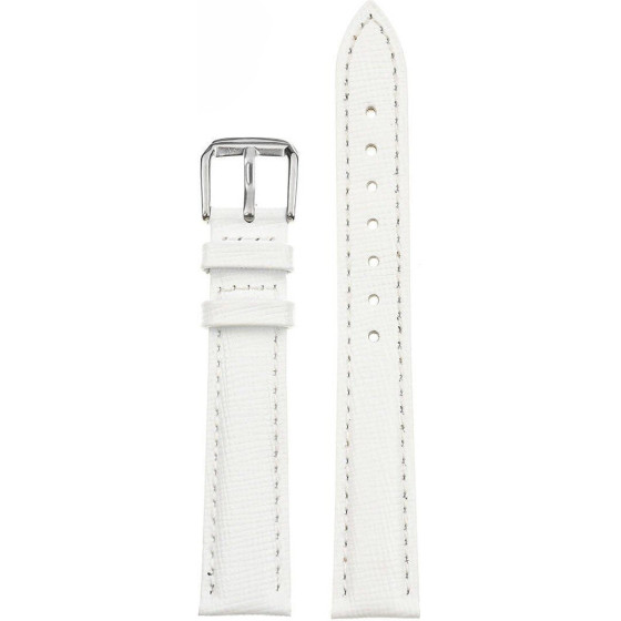 Pacific Leather Watch Strap - White - 10mm - (W95)