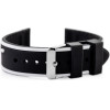 Pacific Rubber Watch Strap - black/Green - 22mm - (U06)