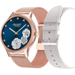 Pacific WOMEN'S Smartwatch 18-2 - Bransolet + BELT: Rosegold / White (sy015b) - (PACIFIC 18-2)