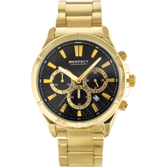 Perfect Male Watch - Chronograph (zp381b) + Box - (M501CH-06)