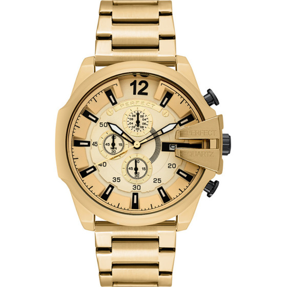 Perfect Male Watch - Chronograph (zp387d) + Box - (M513CH-05)