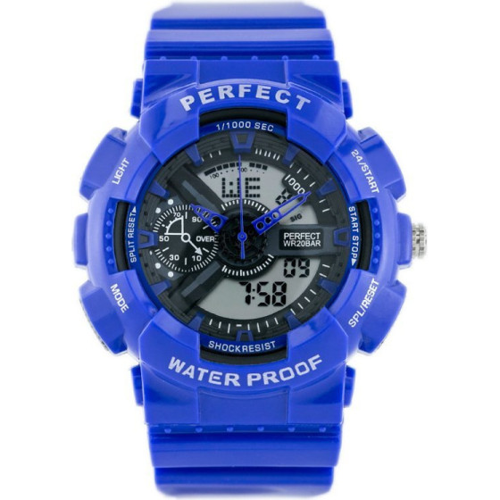 Perfect MEN'S Shock Watch (zp219f) - Orange - (A867)