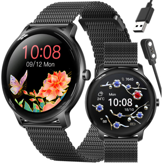 Rubicon RNBE66 WOMEN'S Smartwatch - OWNER'S Watch (sr014e) - (RNBE66 BLACK)