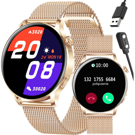 Rubicon Smartwatch - CONNECTIONS, Pulsoksymeter (sr045c) - (RNCE81)