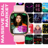 Rubicon Smartwatch Unisex - Bluetooth CONNECTIONS, Always On Display (sr049g) - (RNCF03)