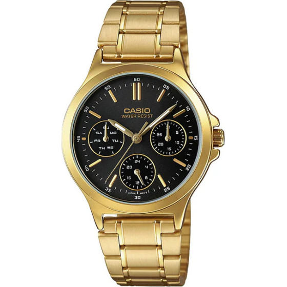 Casio LTP-V300G-1AUdf WOMEN'S Watch (zd566e) + Box - (LTP-V300G 1AUDF)
