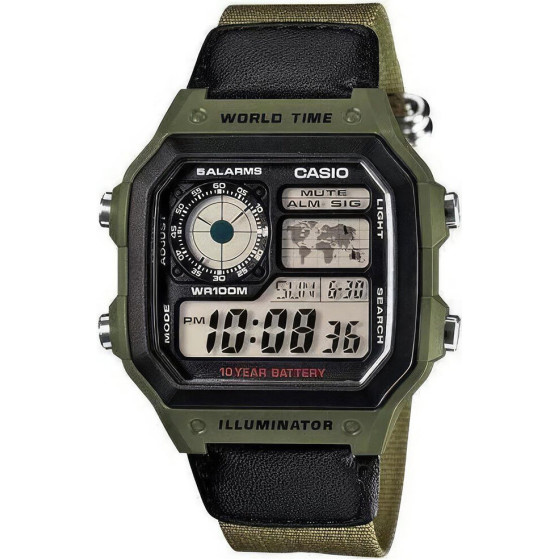 Casio MEN'S Watch + Box - (AE-1200WHB-3B)