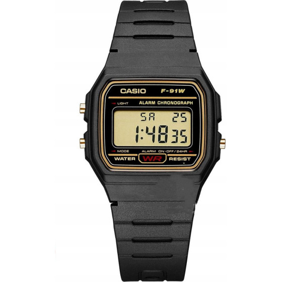 Casio MEN'S Watch + Box - (F-91WG-9QDF)