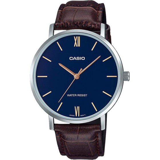 Casio MEN'S Watch + Box - (MTP-VT01L-2B)