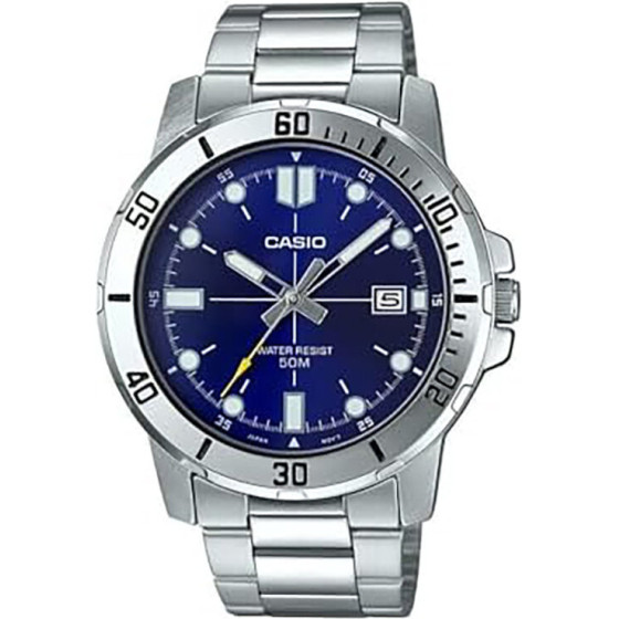 Casio MEN'S Watch MTP-VD01D-2E (zd185c) + Box - (MTP-VD01D-2EVUDF)