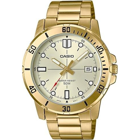 Casio MEN'S Watch MTP-VD01G-9E (zd185d) + Box - (MTP-VD01G-9EVUDF)