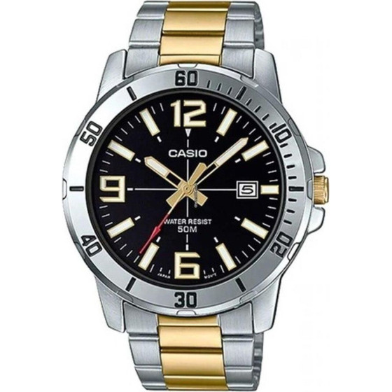 Casio MEN'S Watch MTP-VD01SG-1B + Box - (MTP-VD01SG-1BVUDF)