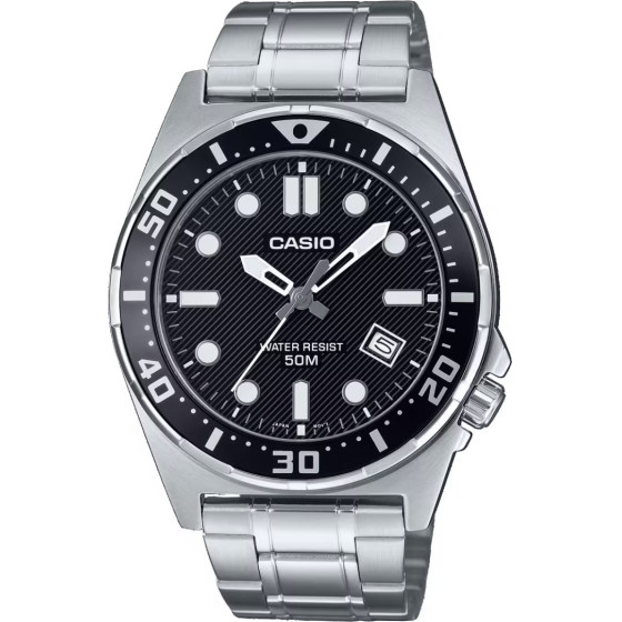 Casio MTD-135D-1A Men's Watch + Box - (MTD-135D-1AVDF)