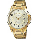 Casio MTP-V004G-9B MEN'S Gold Watch (zd047a) + Box - (MTP-V004G 9B)
