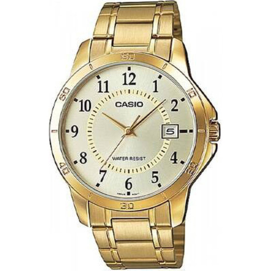 Casio MTP-V004G-9B MEN'S Gold Watch (zd047a) + Box - (MTP-V004G 9B)