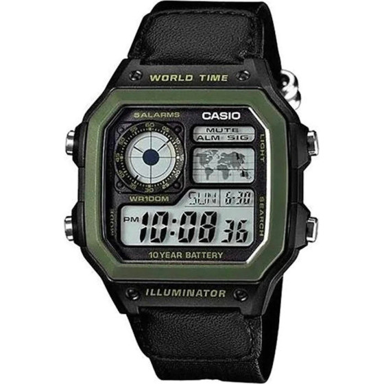 Casio Sports Men's Watch + Box (zd146d) - (AE-1200WHB-1B)