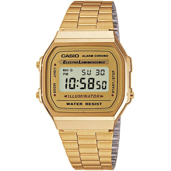 Casio Unisex Watch (zd088b) - Classic + Box - (A168WG-9W)