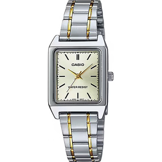 Casio women's Watch + Box (zd639k) - (LTP-V007SG-9E)