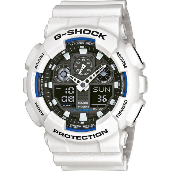 Casio Men's watch G-Shock (zd135g) + Box - (GA-100B-7AER)