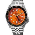 SEIKO MEN'S Watch 5 Sports Gmt Automat WR100 + Box - (SSK005K1)