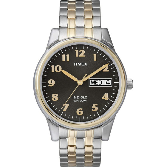 TIMEX Charles Two-Tone Men's Watch Indiglo + Box - (T26481)