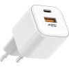 ATC-CHF15 ��������� Gan ������� �������� �� 2 ����� USB-A & Type-C 20W