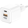 ATC-CHF15 ��������� Gan ������� �������� �� 2 ����� USB-A & Type-C 20W