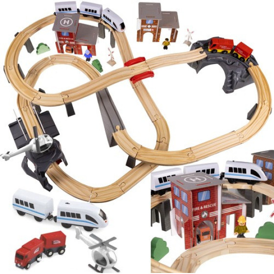 Kruzzel Wooden Train - Train 22754 - (17233-0)