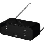 Adler Radio Alarm Clock Black - (Ad 1192b)