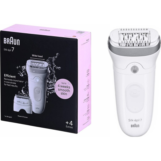 Braun Silk-Epil 7 7-041 Grey, White - (SE7-041)