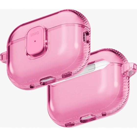 UNIQ Case Glase Pro For Airpods Pro 3 Lock Case Pink - (UNIQ-AIRPODSPRO3-GLSPCPNK)