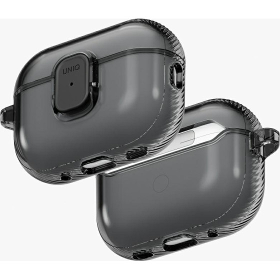 UNIQ Case Glase Pro For Airpods Pro 3 Lock Case Smoke - (UNIQ-AIRPODSPRO3-GLSPGSMK)