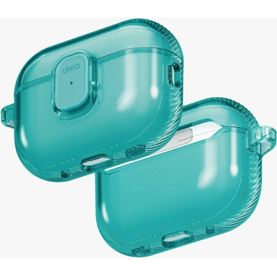 UNIQ Case Glase Pro For Airpods Pro 3 Lock Case Turquoise - (UNIQ-AIRPODSPRO3-GLSPTEAL)