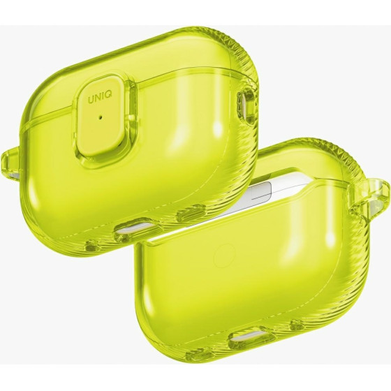 UNIQ Case Glase Pro For Airpods Pro 3 Lock Case Yellow - (UNIQ-AIRPODSPRO3-GLSPLLIM)