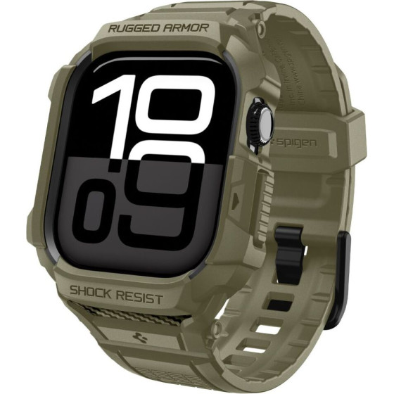 Spigen Rugged Armor ''PRO'' V2 Apple Watch 10 / 11 (46 MM) Vintage Khaki - (ACS10507)
