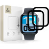 Tech-Protect Szklo Hybrydowe Glass FLEX+ 2-Pack Apple Watch 4 / 5 / 6 / Se 1 / 2 / 3 (44MM) BLACK