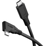 Goobay USB-C Cable 90�, USB4, 2 m, Black 2 m - (79431)