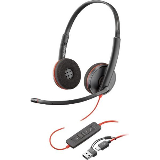 HP - Inc Poly Bw 3320 S M Hs +USB-C/A - (8X220AA)