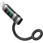 Mcdodo - Adapter Pigeon Series (OT-2610) - with Silicone Hook, Aluminium Alloy, USB-C to Lightning 36W, HD LED Display - Black