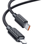 Mcdodo - Data Cable (CA-3660) - Type-C to Lightning, Transparent Design, 36W, 1.2m - Black