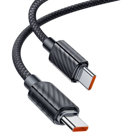 Mcdodo - Data Cable (CA-3670) - Type-C to Type-C, Transparent Design, 100W, 5A, 1.2m - Black