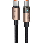 Mcdodo - Data Cable (CA-5581) - with Charging Light, USB-C to USB-C, Transparent Cable, 100W, 1.2m - Desert Gold
