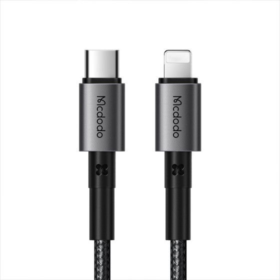 Mcdodo - Data Cable - Type-C to Lightning, PD Fast Charging, 3A, 36W, 1.2m - Black - (CA-2850)