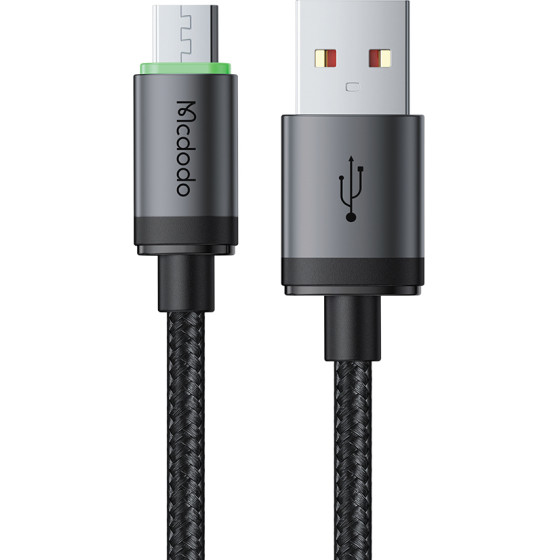Mcdodo - Data Cable - USB to Micro-USB, Nylon Braided, Aluminum Alloy, QC4.0, 1m - Black - (CA-3990)