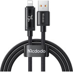Mcdodo - Data Cable - USB-A to Lightning, Dual LED Display, 3A, 1.2m - Black - (CA-7970)