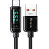 Mcdodo - Data Cable - USB-A to USB-C, 6A, Digital Display, 1.2m - Black - (CA-8690)