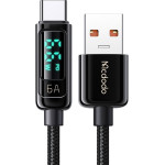 Mcdodo - Data Cable - USB-A to USB-C, 6A, Digital Display, 1.2m - Black - (CA-8690)
