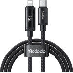 Mcdodo - Data Cable - USB-C to Lightning, Dual LED Display, 36W, Fast Charging, 1.2m - Black - (CA-7990)